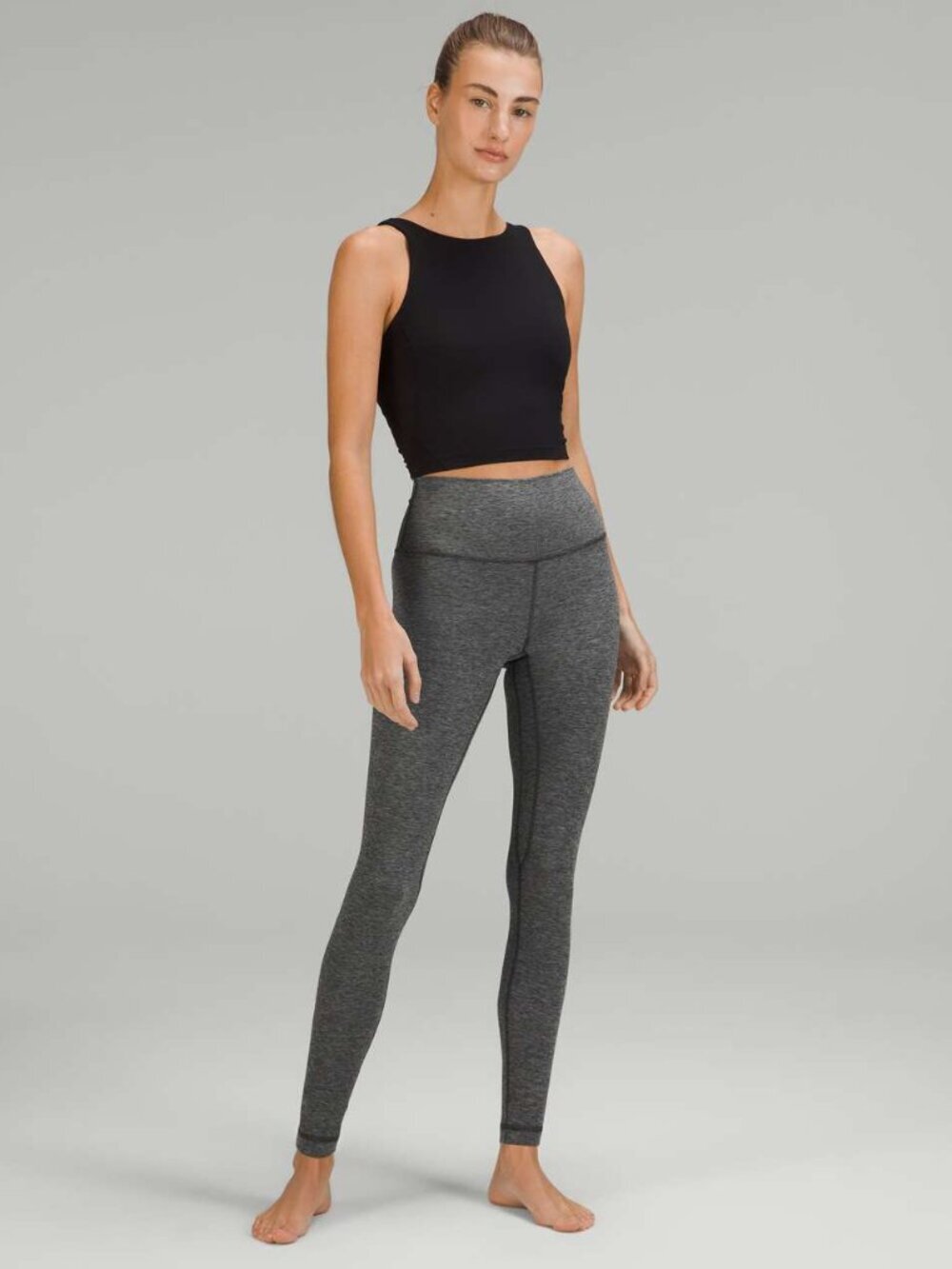 Lululemon Align High-Rise Pant 28" Heathered Graphite Grey Size 4